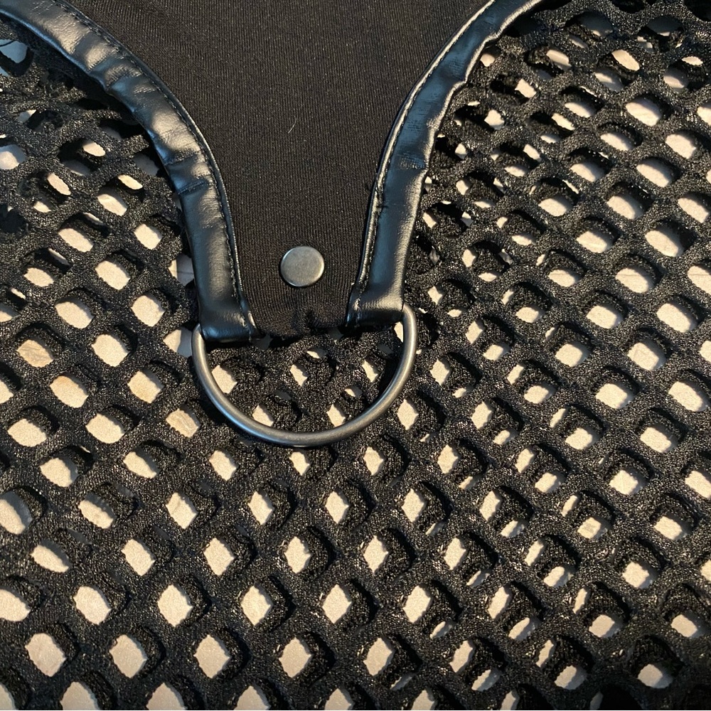 Killstar Black Long Sleeve Top with  Mesh And Zipper Detail - Picture 5 of 6